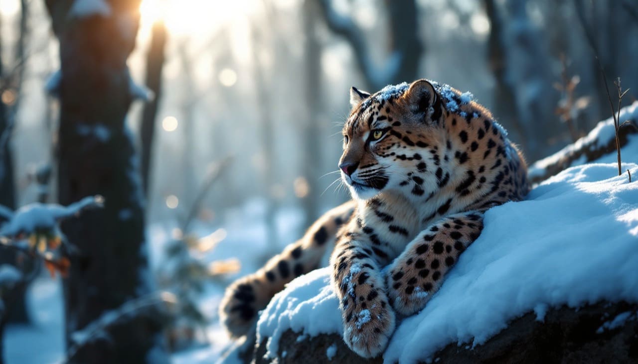 Eine bedrohte Tierart in der Natur